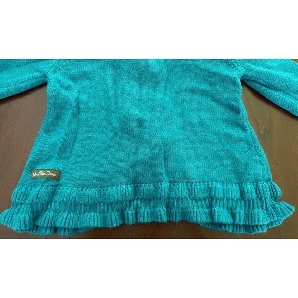 Matilda Jane Castles Cardigan Sweater in Turquoise Size 18-24 mos Toddler Girls - Picture 6 of 9